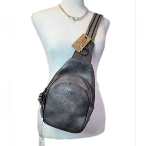 NWT Gray Crossbody Bag